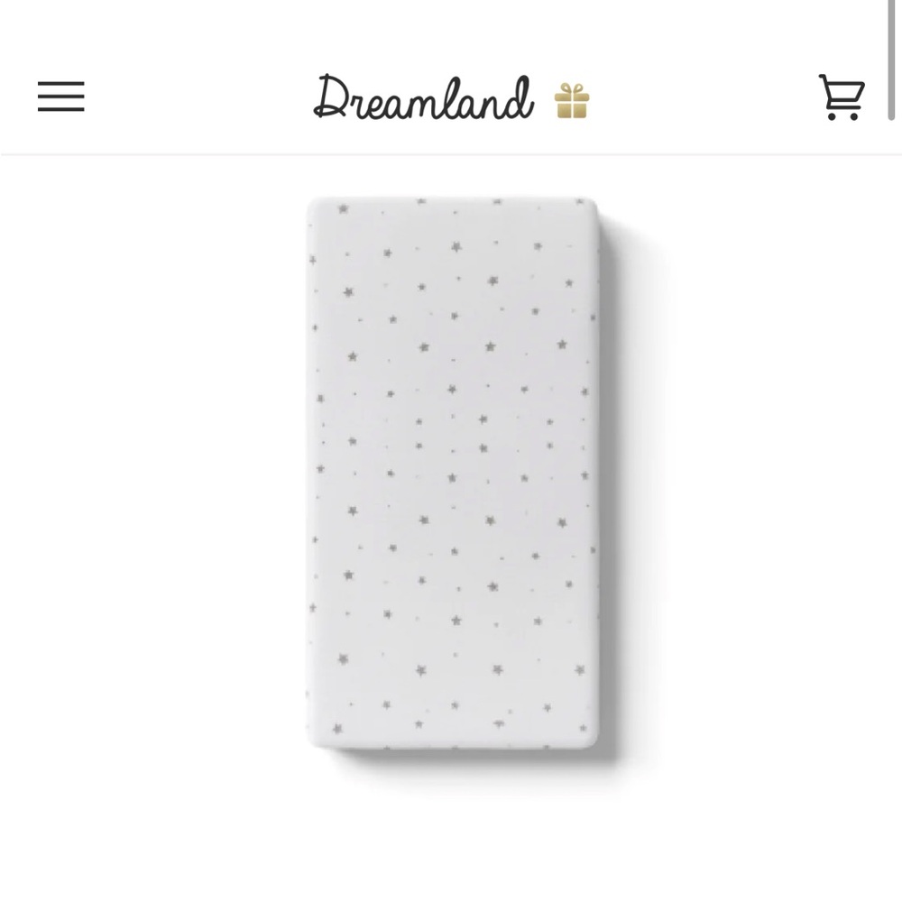 NEW Dreamland Baby Fitted Crib Sheet